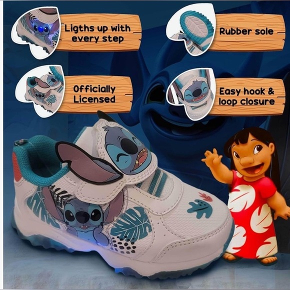 Disney Lilo and Stitch Lighted Athletic Sneaker (Toddler/Little Kid) size 6 - Picture 11 of 11